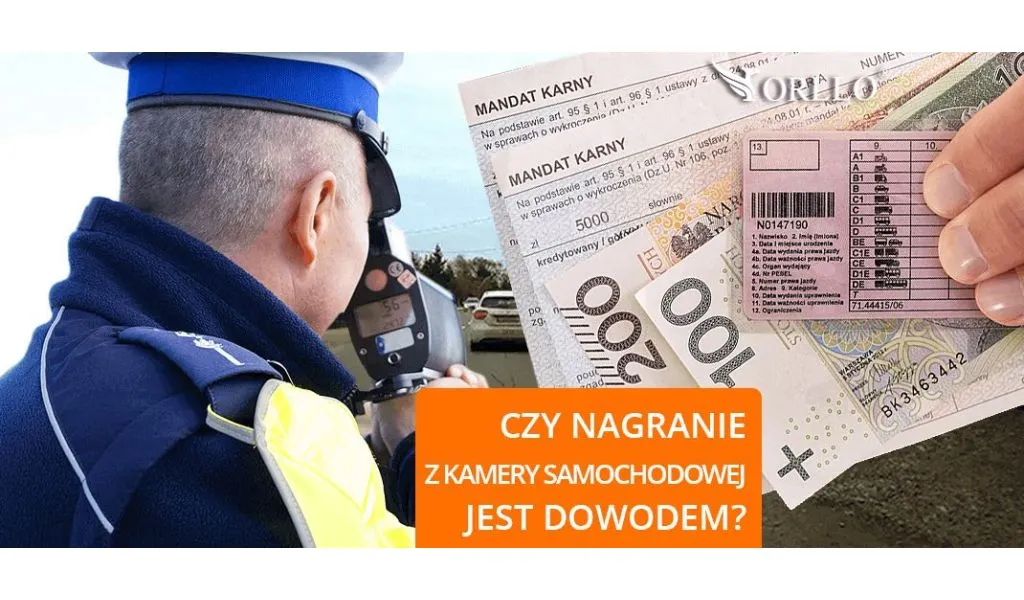 nagranie z kamerki samochodowej dowód w sądzie orllo.pl