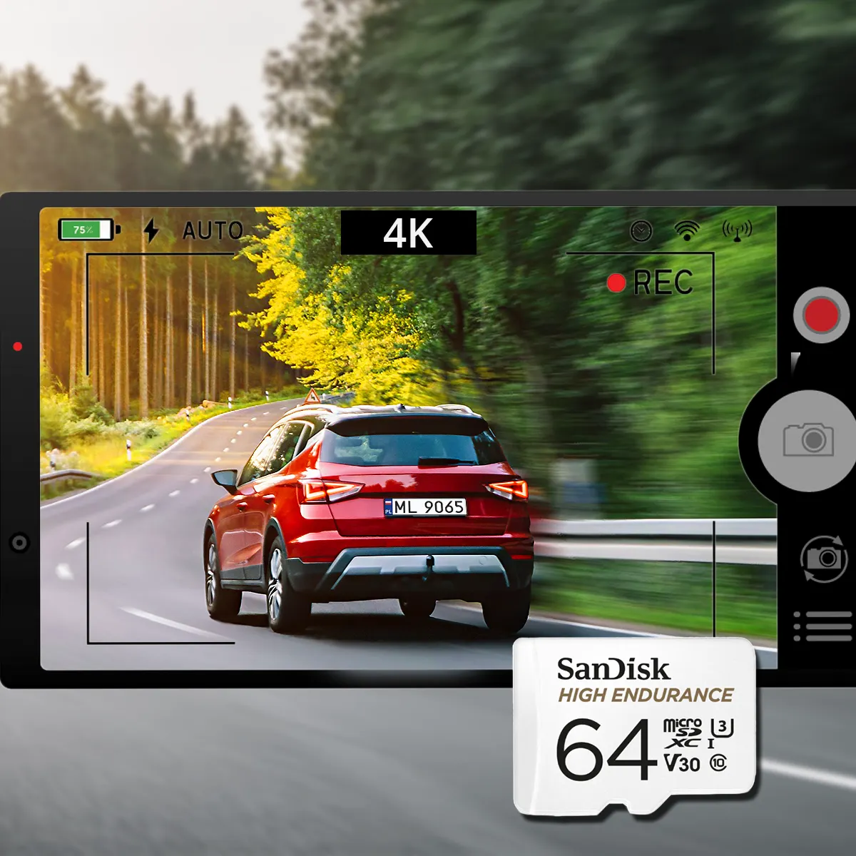 Karta pamięci 64GB micro SDXC SanDisk High Endurance Klasa 10 U3