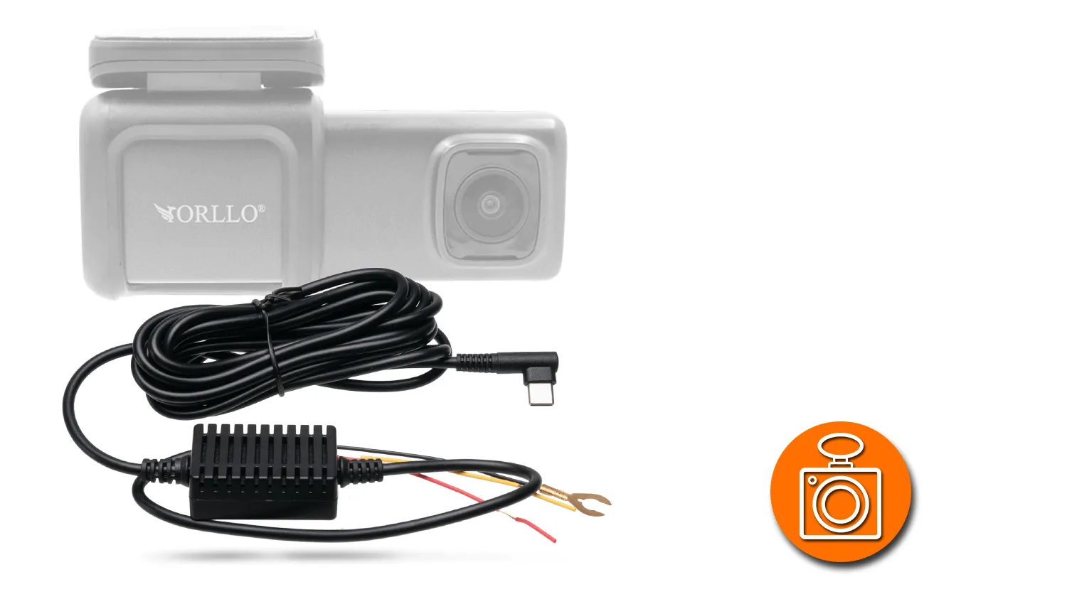 Adapter stałego zasilania do Kamery Samochodowej ORLLO RX-700 DUAL