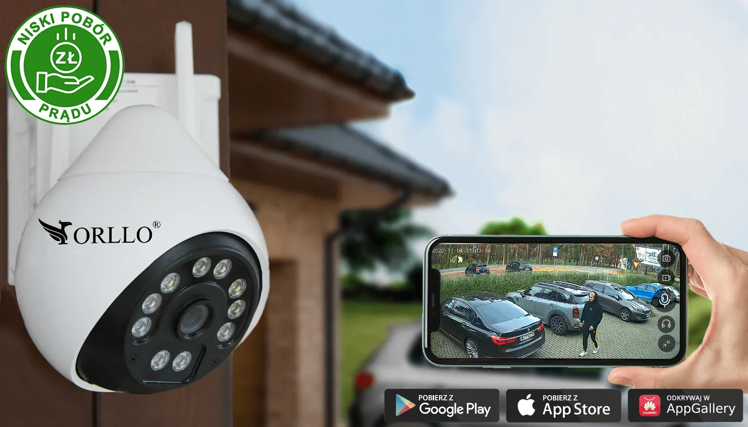 Kamera Zewnętrzna Obrotowa GSM na Kartę SIM ORLLO Z17 OUTLET IDEALNY