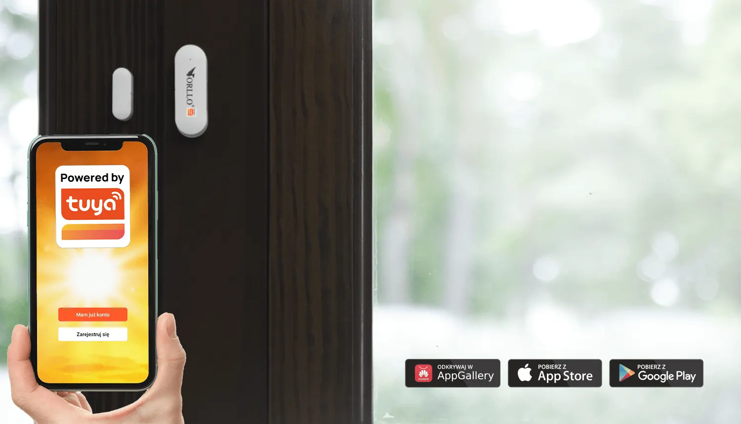 Czujnik Otwarcia Drzwi i Okna WiFi ORLLO TUYA