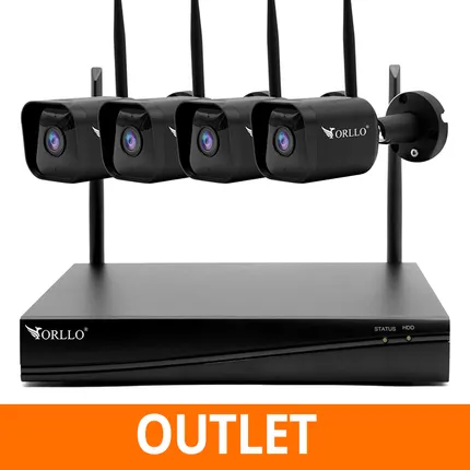 Zestaw do Monitoringu 4 Kamery 3Mpx ORLLO E-SET-W1 OUTLET IDEALNY