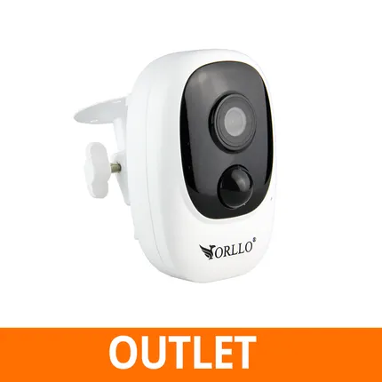 Kamera Zewnętrzna Fotopułapka WiFi ORLLO E2 PRO Biała OUTLET BDB