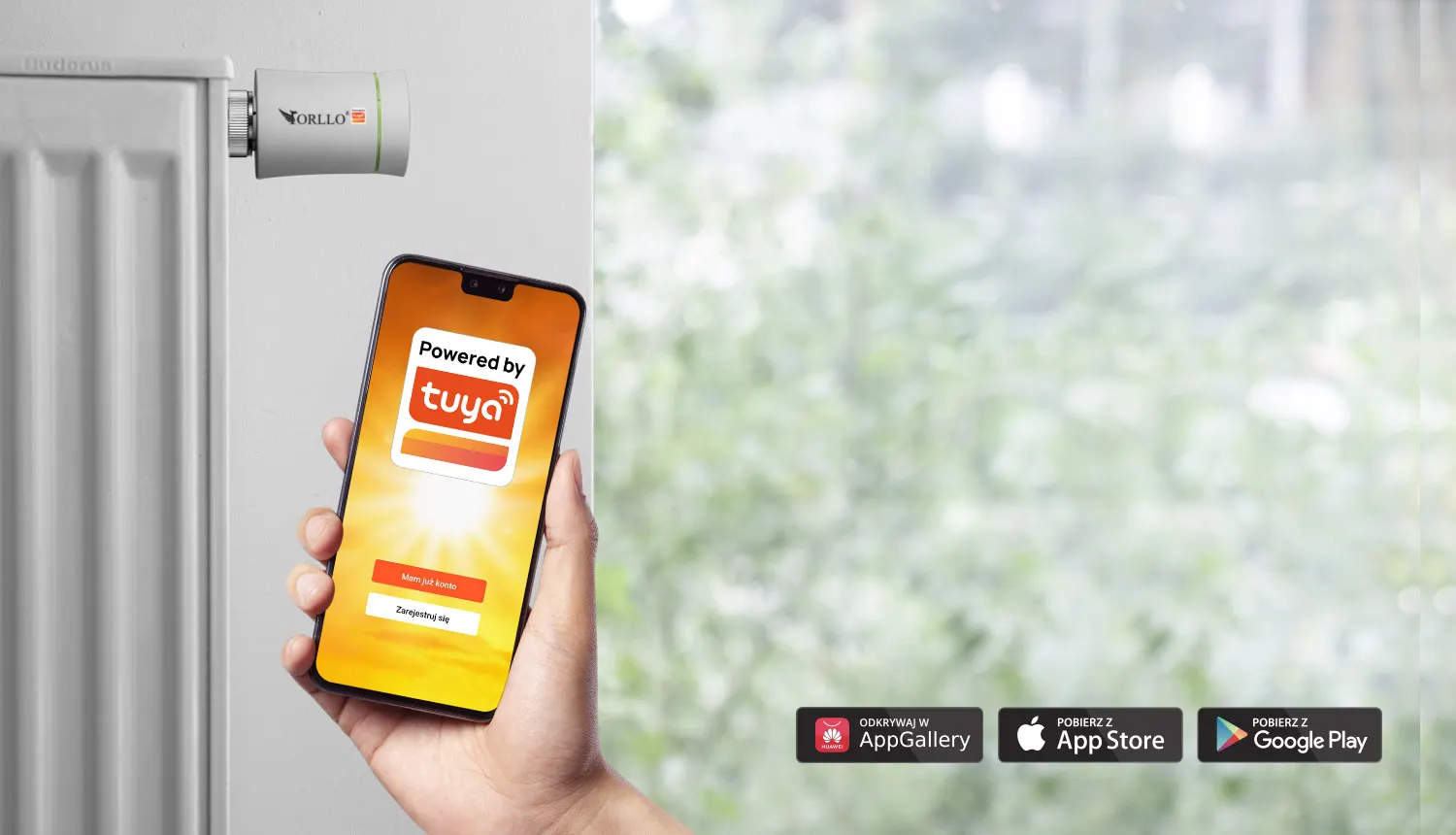 Termostat Głowica Termostatyczna WiFi Zigbee ORLLO TUYA