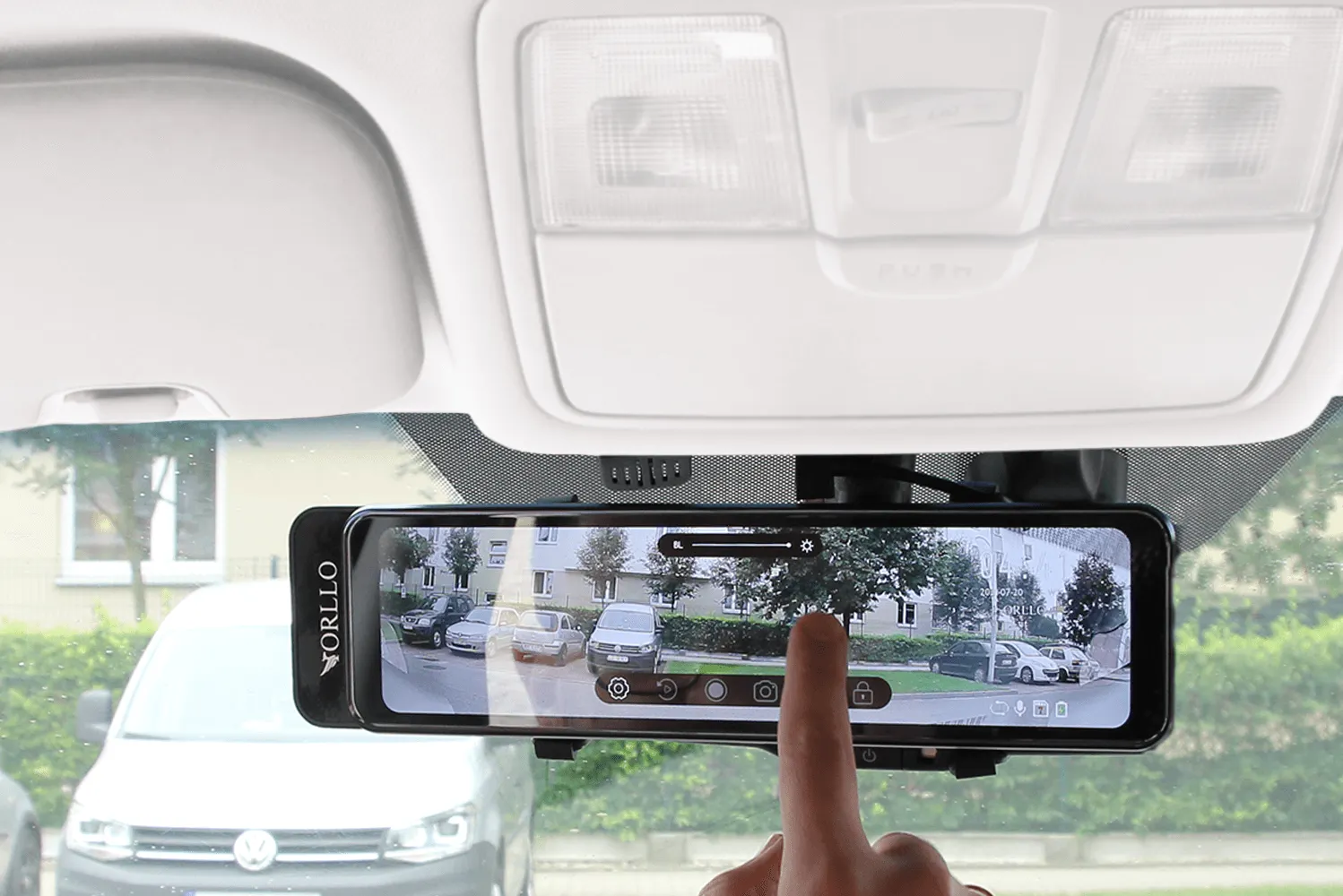 Kamera Samochodowa w Lusterku Kamera Cofania GPS ORLLO LX-60 DUAL