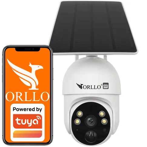 kamera orllo tz-1 orllo.pl kamera z panelem solarnym kamera fotowoltaiczna kamera do samodzielnego montażu z aplikacją tuya kamera na baterie bez przewodów i stałego zasilania kamera zewnętrzna obrotowa 4g lte gsm na kartę sim z aplikacją w języku polskim