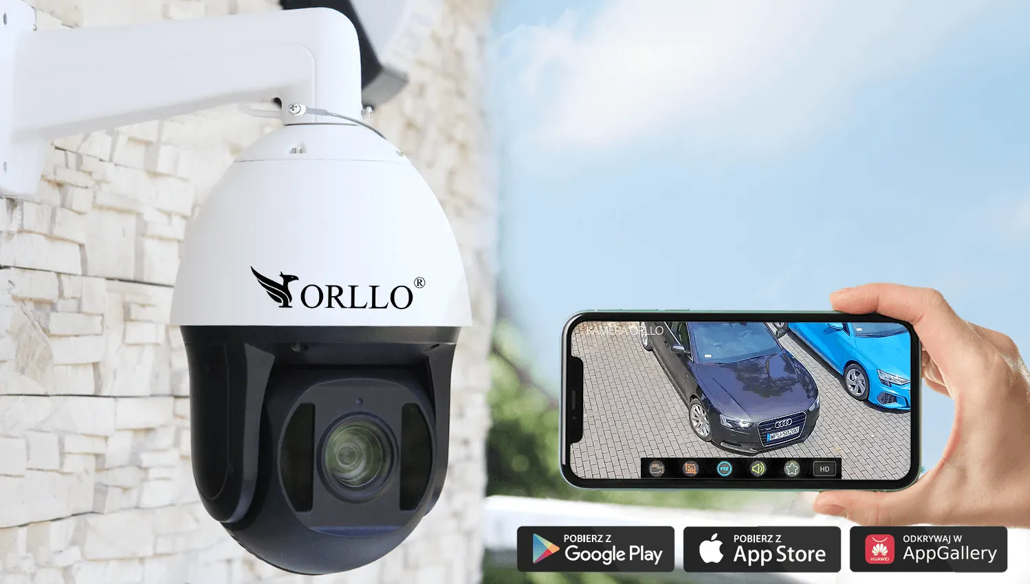 Kamera Zewnętrzna IP POE Obrotowa 36 x Zoom Orllo R1 PRO X36 OUTLET BDB