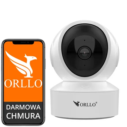 Mini Kamera do Domu Bezprzewodowa WiFi LAN Obrotowa 4Mpx Przycisk SOS Zoom Cyfrowy 5x Najlepsza Kamera Bezprzewodowa Wewnętrzna WiFi LAN do Domu ORLLO W9 Przycisk SOS Jakość nagrań 4Mpx Tryb nocny IR LED Pakiet orllo sklep Orllo.pl jaka kamera do 400zł?