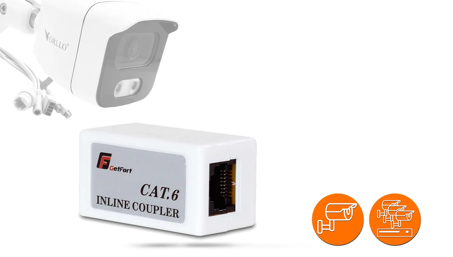 Łącznik przewod&oacute;w RJ45 GETFORT