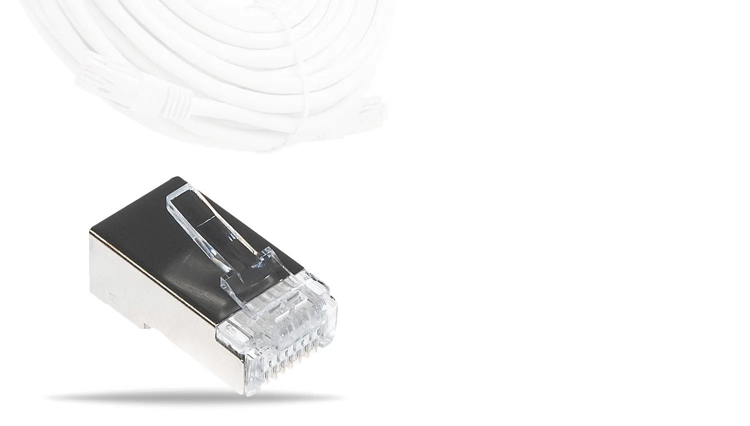 Wtyk Sieciowy GETFORT RJ45 CAT.5e 8P8C Ekranowany