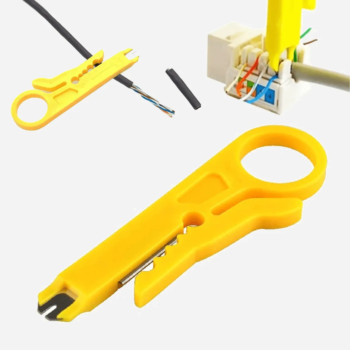 Zestaw Zaciskacz Wtyk&oacute;w Rj-45, Tester Sieciowy, Ściągacz