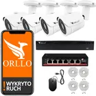 Zestaw kamer do Monitoringu CCTV 4 Kamery 5Mpx ORLLO POESET2+