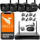 zestaw kamer z nagrywarką WiFi zewnętrzna wewnętrzna E-SET-W1 orllo.pl zestaw kamer do monitoringu biura, magazynu, domu, sklepu kamery z trybem nocnym z darmową polską aplikacją zestaw kamer z systemem alarmowym powiadomieniami push wykrywaniem ruchu