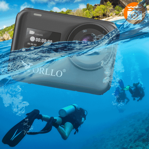 Kamera sportowa 4K xpro shark max wodoszczelna 2a