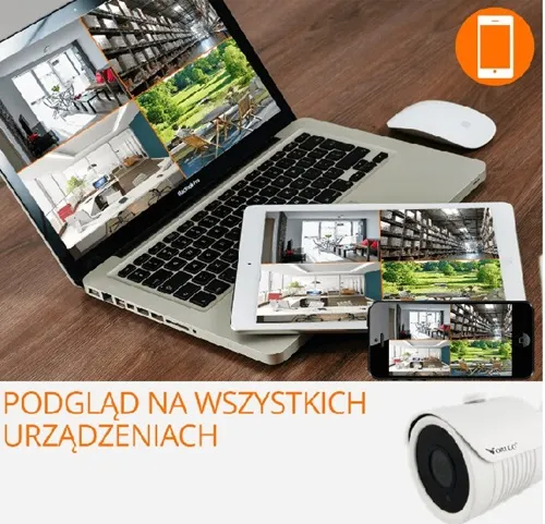 MONITORING KAMERY IP ZEWNĘTRZNE CCTV POE PRZEMYSŁOWE PROFESJONALNE ORLLO IP FULL HD IR 78