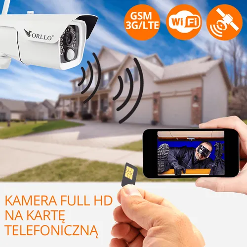 kamera zewnętrzna full hd ip gsm wodoszczelna