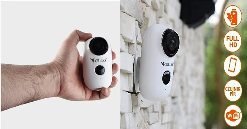 kamera zewnętrzna na baterię powercam ip wifi bezprzewodowa pir czujnik ruchu podczerwień