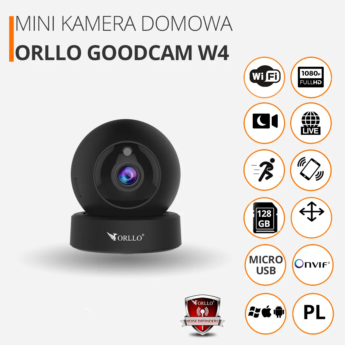 Kamera ip Wifi Orllo Goodcam w4