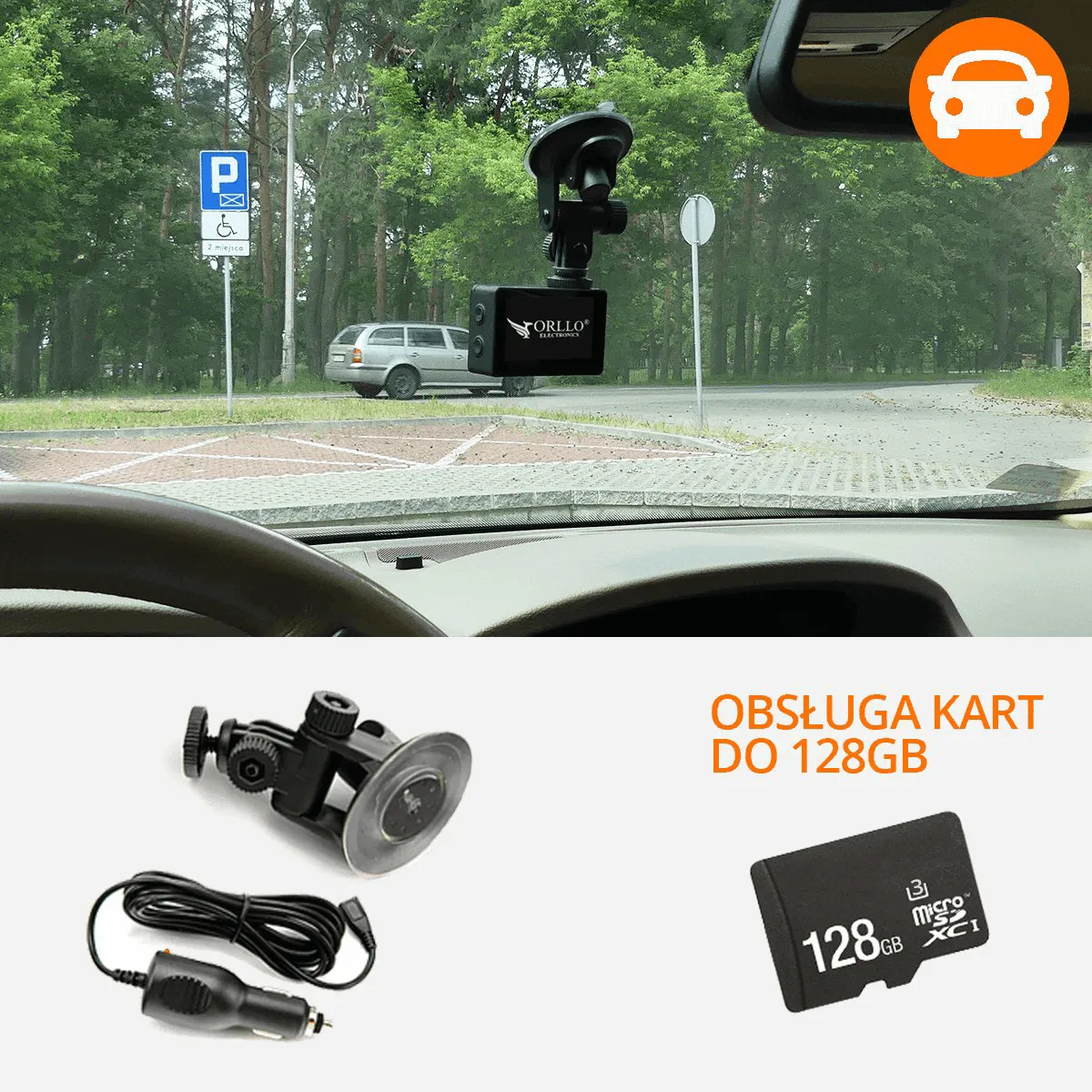 xkamera samochodowa xpro shark 128GB